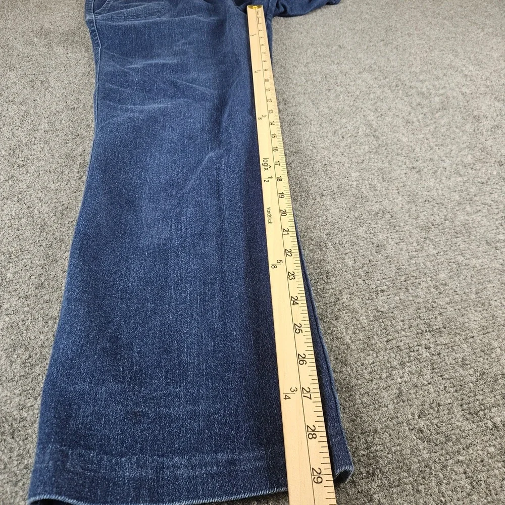 Vintage Mister Remo of California Womens 14 Blue‎ Denim Elastic Waist Pants USA